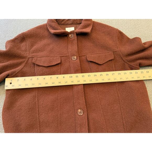 Joie Brown Jacket Women's Size L/G Button Up‎ Outerwear - Picture 6 of 14